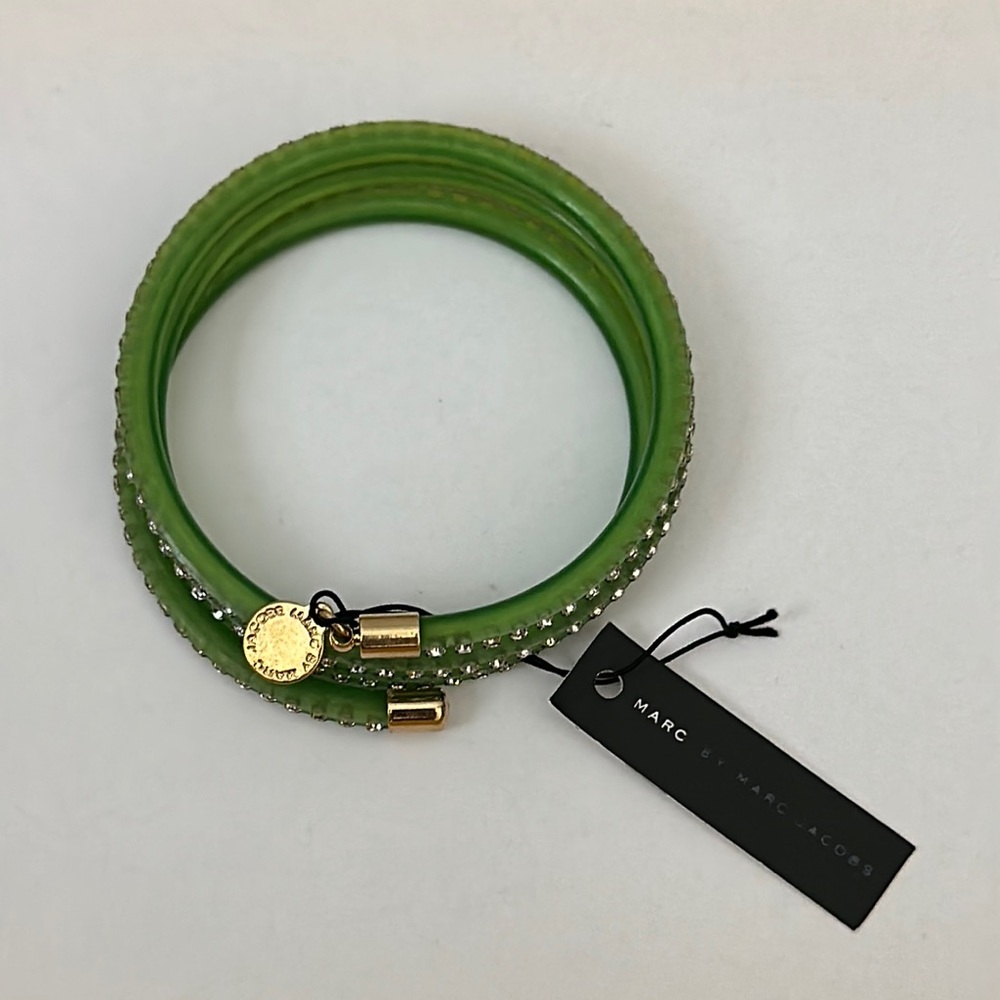 NWT Marc by Marc Jacobs Green and Gold Wrap Bracelet